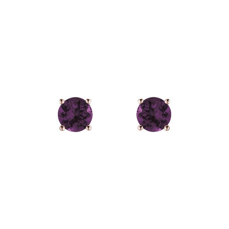 Earrings with Rhodolite Virginia Sparkle