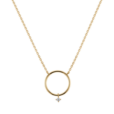 Diamond necklace Circle of Luck