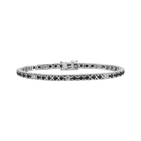 Bracelet with black and white diamonds Ralana