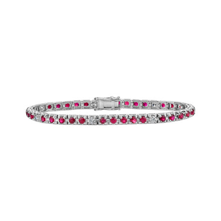 Diamond bracelet with Ruby Ralana