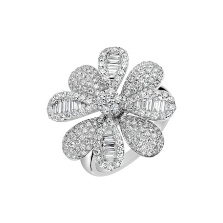 Diamond ring Lucky Flower