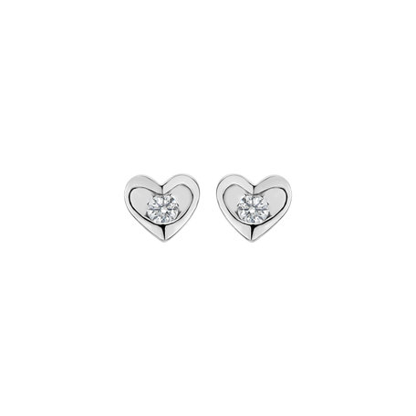 Diamond earrings Love story