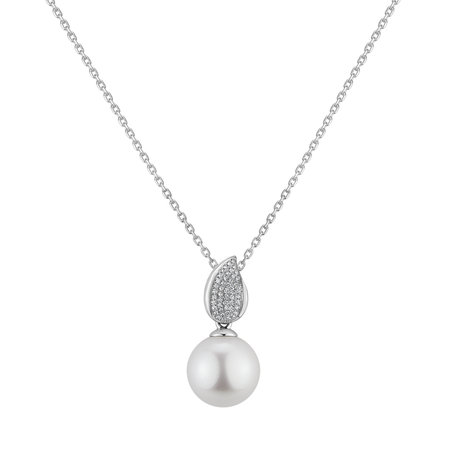 Diamond pendant with Pearl Eden Glory