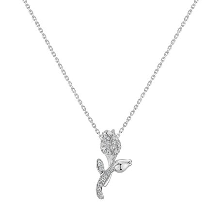 Diamond pendant Tulip Dream