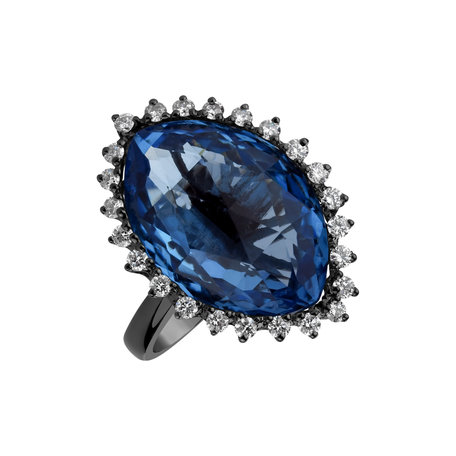 Diamond ring with Topaz Darlar Hope