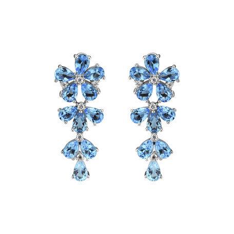 Diamond earrings and Topaz Witching Scarlett