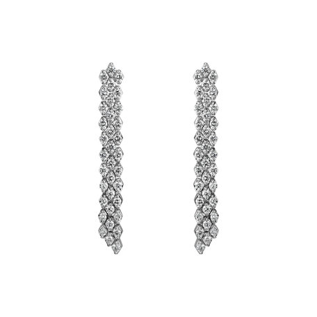 Diamond earrings Brilliant Waterfall