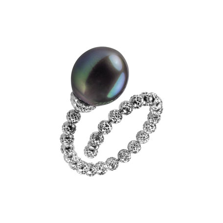 Ring with Pearl Balanced Pearl