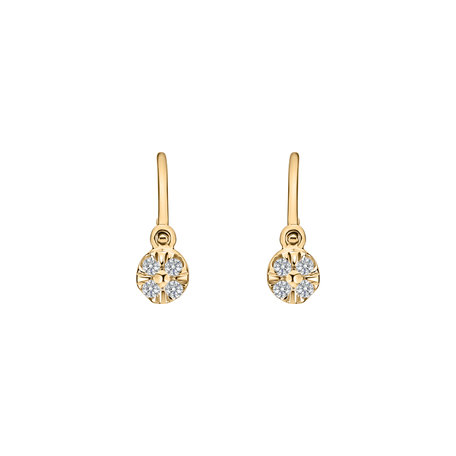 Children's diamond earrings Star Angels