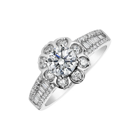 Diamond ring Frozen Flower