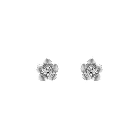 Diamond earrings Blooming Simplicity