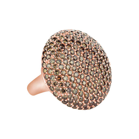 Ring with brown diamonds Daring Sunset