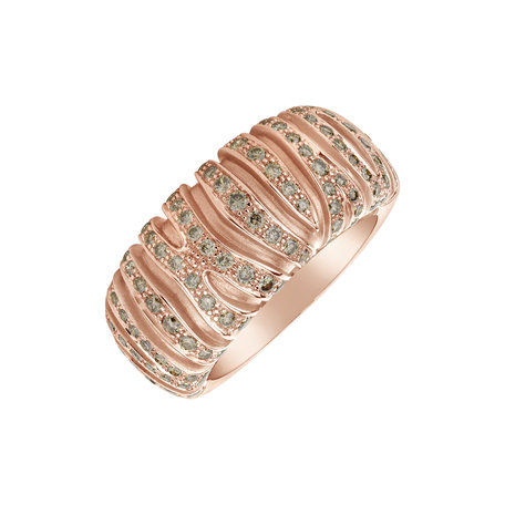 Ring with brown diamonds Eloise