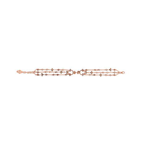 Bracelet with brown diamonds Gold Symphony