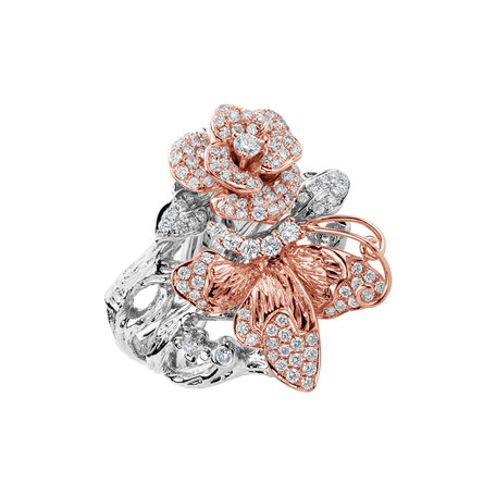 Diamond ring Butterfly Desire