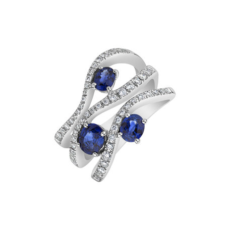 Diamond ring with Sapphire Astheneia