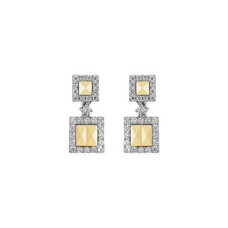 Diamond earrings Geometry Romance