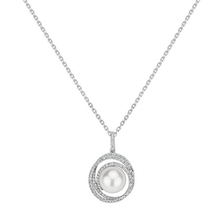 Diamond pendant with Pearl Talolla