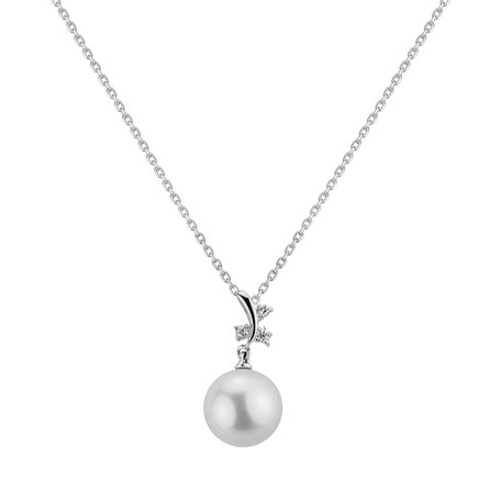 Diamond pendant with Pearl Murel