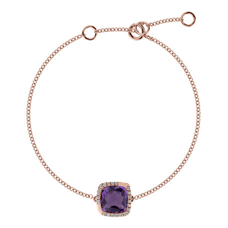 Bracelet with Amethyst and diamonds Night Alchemy