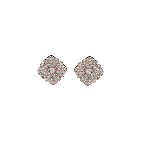 Diamond earrings Moon Flora