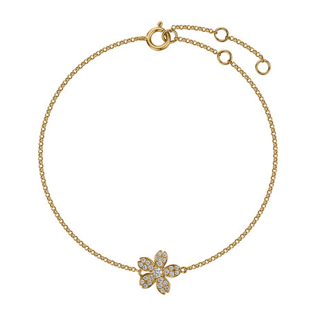 Bracelet with diamonds Lucky Petals