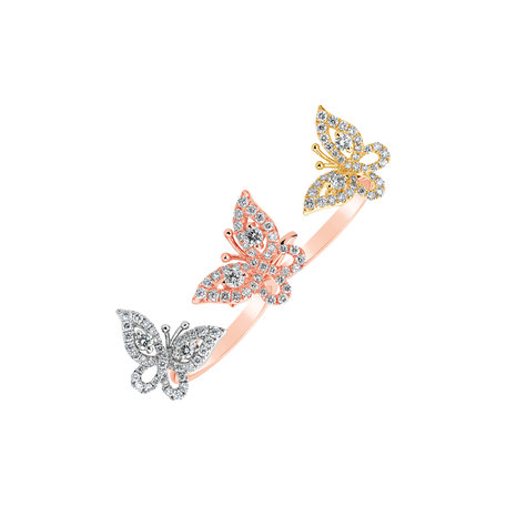 Diamond ring Butterflies