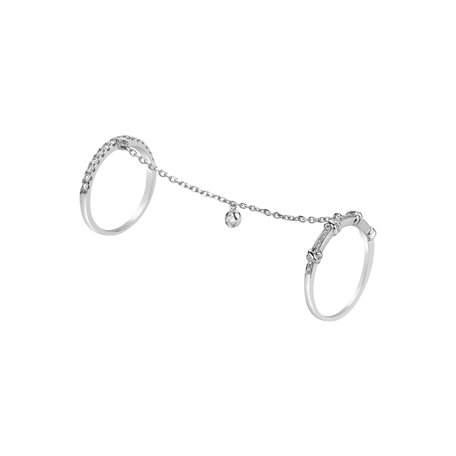 Diamond ring Entwined Rings