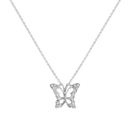 Diamond pendant Butterfly Gem