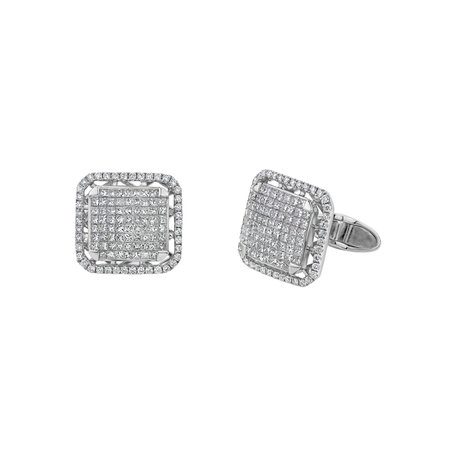 Diamond Cufflinks Sharp Style