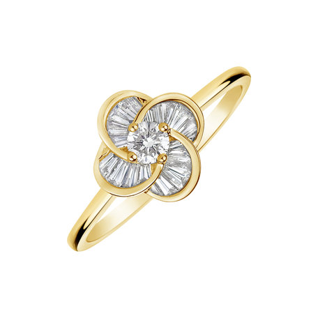 Diamond ring Sparkling Blossom