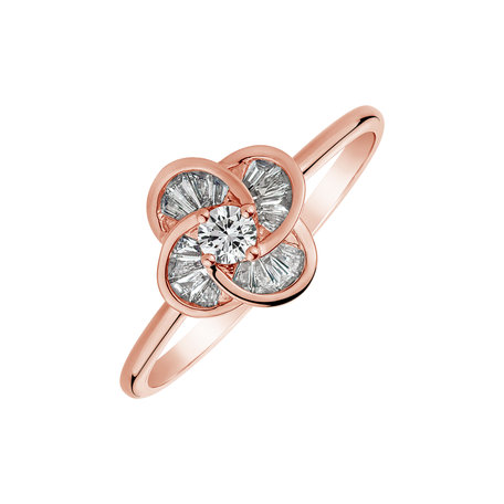 Diamond ring Sparkling Blossom