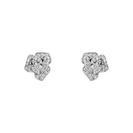 Diamond earrings Radiant Flower