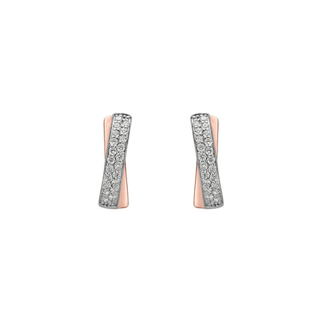 Diamond earrings Sparkling Mosaic