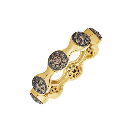 Ring with brown diamonds Vesper Passion