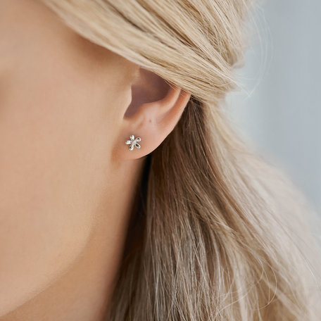 Diamond earrings Flower Day