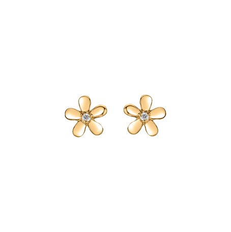 Diamond earrings Flower Day