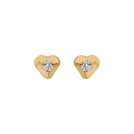 Diamond earrings Full Hearts