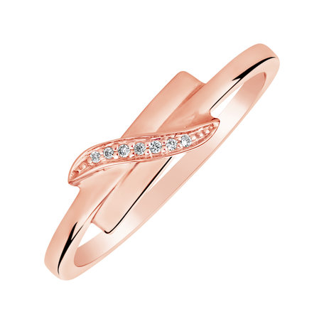 Diamond ring Dazzling Ribbon