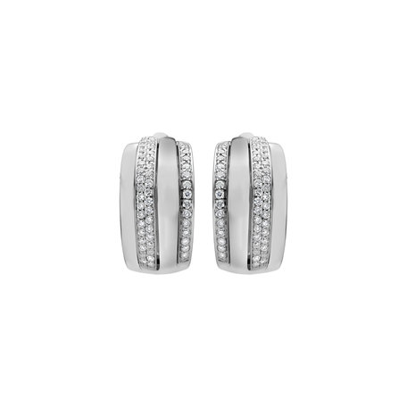 Diamond earrings Exquisite Feeling