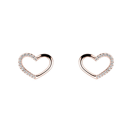 Diamond earrings Sparkling Heart