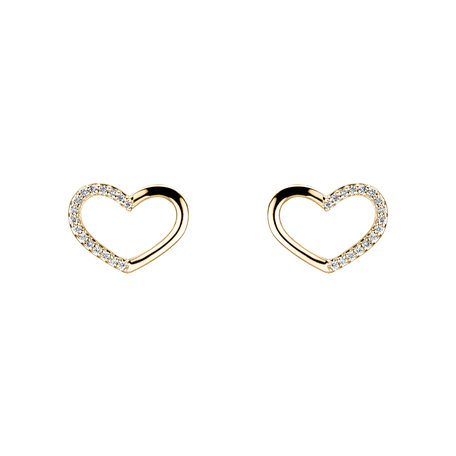 Diamond earrings Sparkling Heart