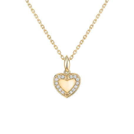 Diamond pendant Kind Heart