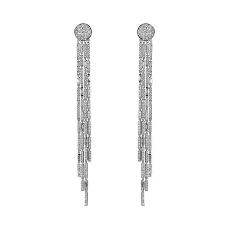 18ct white gold diamond earrings Orient Midnight