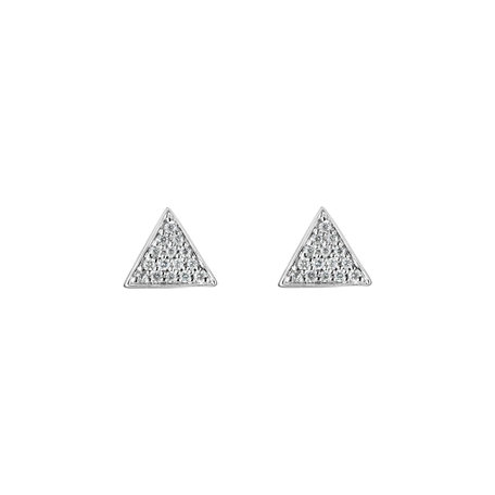 Diamond earrings Glossy Triangle