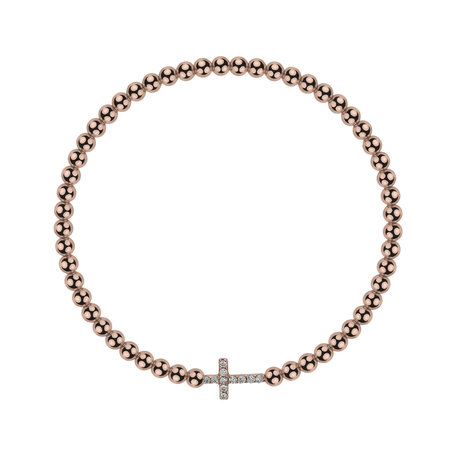 Bracelet with diamonds Cure of Cross