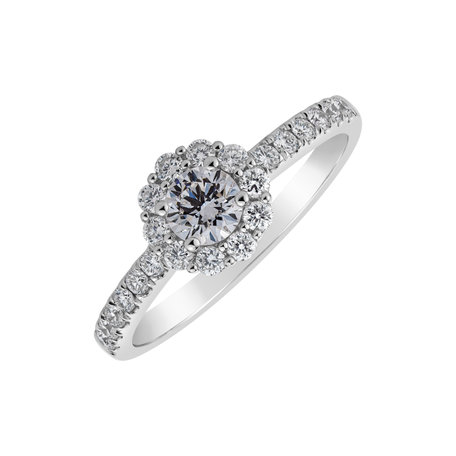 Diamond ring Folded Floral