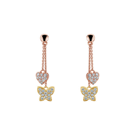 Diamond earrings Faithful Papillon