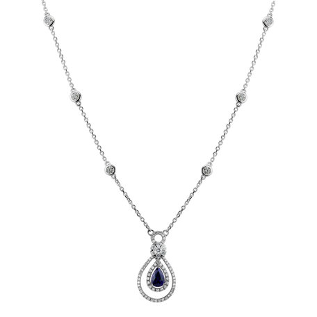 Diamond necklace with Sapphire Shine Desire