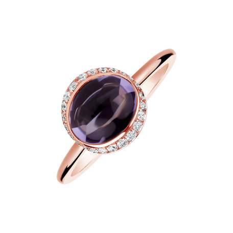 Diamond rings with Amethyst Daydreaming